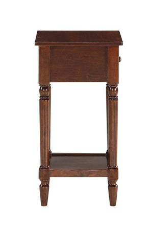 French Country 1-Drawer Accent End Table with Shelf