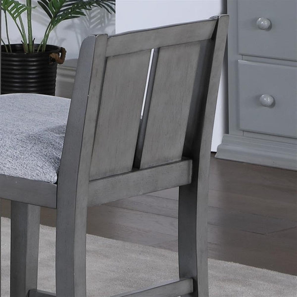 3-Piece Counter Height Dining Set with USB Charging & Storage Shelves