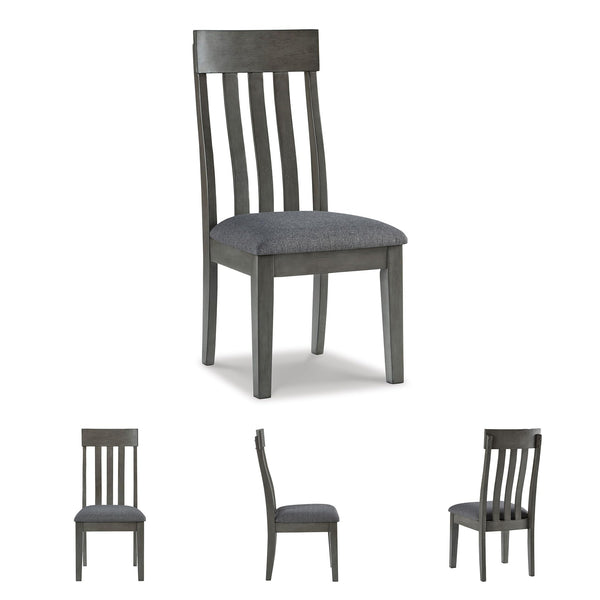Contemporary Upholstered Dining Side Chairs, Set of 2
