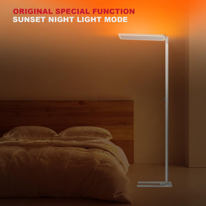 150W Full-Spectrum LED Floor Lamp, 11000LM Dimmable 4000K, Motion Sensor & Nightlight, 79"