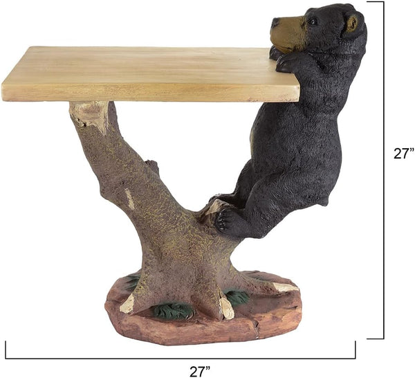 Black Bear Climbing Accent Table