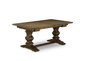 9-Piece Dining Table Set with Removable Leaf and 8 Parson Chairs