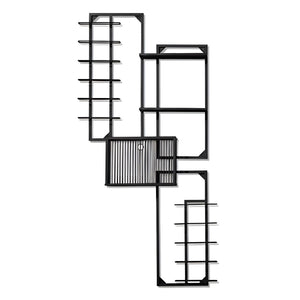 11-Bottle Wall-Mounted Wine Rack with Cork Catcher