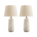 Ceramic Table Lamp Set of 2 – Beige