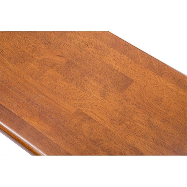 Shaker Backless Dining Bench – Rubberwood, Walnut Finish