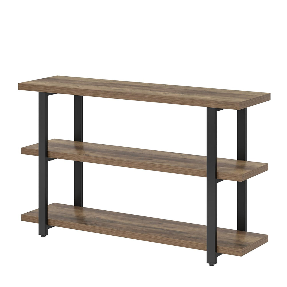3-Tier Console Table with Storage Shelves