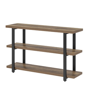 3-Tier Console Table with Storage Shelves