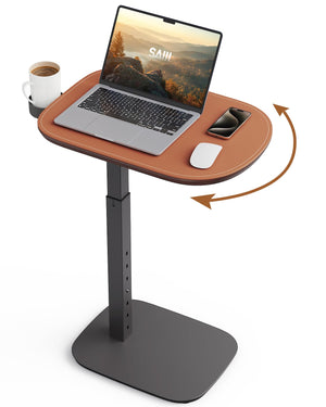 Swivel C-Shaped Side Table with Adjustable Height