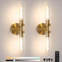Rechargeable Battery Wall Sconce Set of 2 with Remote Control