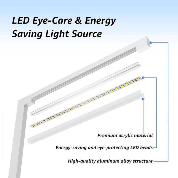 LED Desk Lamp with Charging Station & Type-C Port