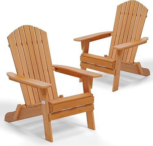 Folding Adirondack Chair – Solid Fir Wood, Outdoor