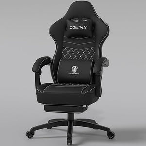 Ergonomic Gaming Chair with Pocket Spring Cushion & Footrest