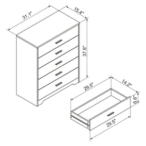Wooden Chest of Drawers with 4/5 Drawers