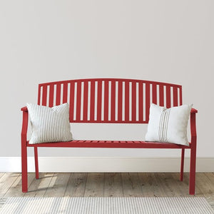 52" Outdoor Garden Bench – Aluminum, 660 lbs, 2-Person