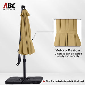 10 ft Cantilever Offset Patio Umbrella with Tilt & Rotate