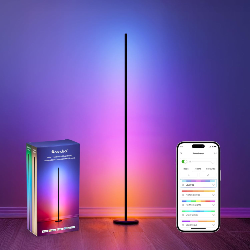 Smart Color-Changing LED Floor Lamp with Matter & Music Sync