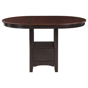 5-Piece Counter Height Dining Set with Extendable Oval Table