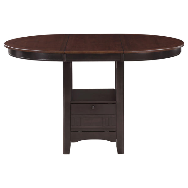5-Piece Counter Height Dining Set with Extendable Oval Table