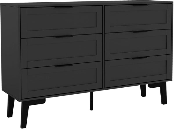 Modern Wooden Dresser with 6 Drawers – Bedroom & Living Room Storage