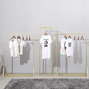 Heavy Duty Metal Garment Rack – Floor-Standing Clothing Display