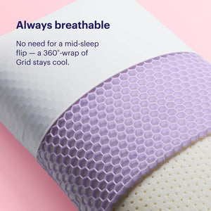 Latex Foam Cooling Bed Pillow with GelFlex Grid