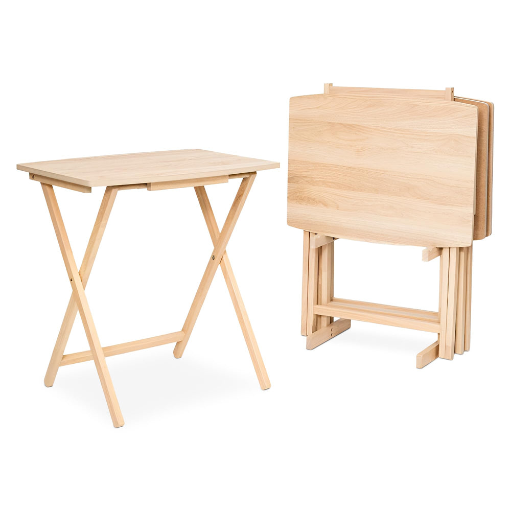 5-Pack XL Folding Tray Tables for Living Room, Kitchen & Small Spaces