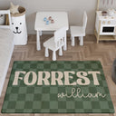 Personalized Kids Name Monogram Rug – Custom Non-Slip Area Rug