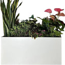 40x16x18" Large Rectangular Metal Outdoor Planter Box for Patio, Porch & Garden