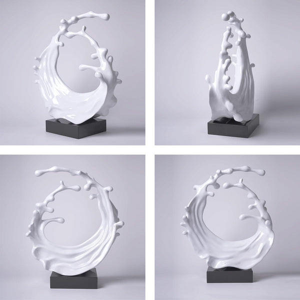 Abstract Sea Wave Sculpture Figurine