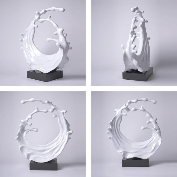 Abstract Sea Wave Sculpture Figurine