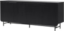 Fluted 4-Door Sideboard Buffet Console, 69 Inch
