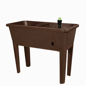 Elevated Raised Garden Bed with Self-Watering Planter & Grow Dome