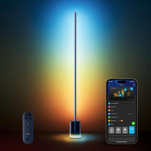 Smart RGBIC LED Floor Lamp with Music Sync – 1725lm, Color Changing, Dimmable