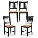 Dining Chairs Set of 4, Windsor Style with High Back