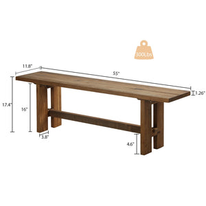Reclaimed Wood Entryway Bench