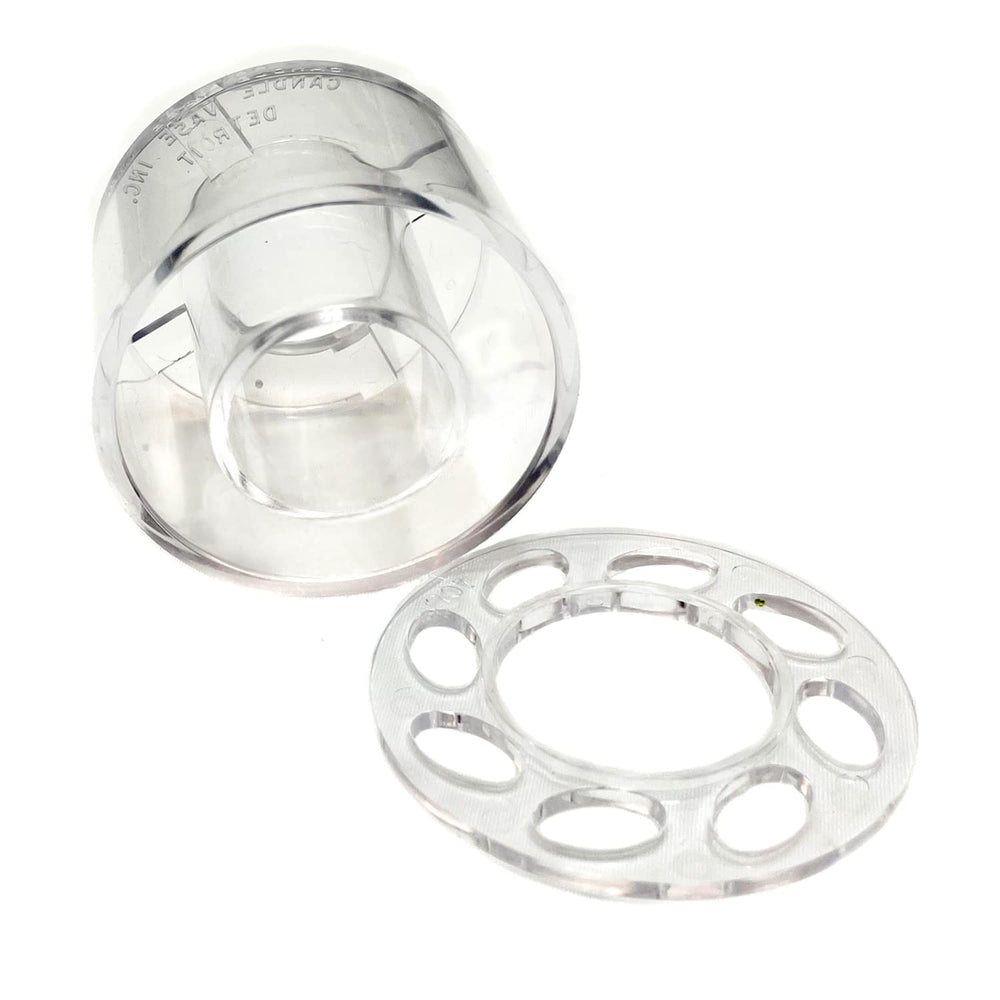 Candle Ring Vases for Taper Candles with Flower Frog Holes