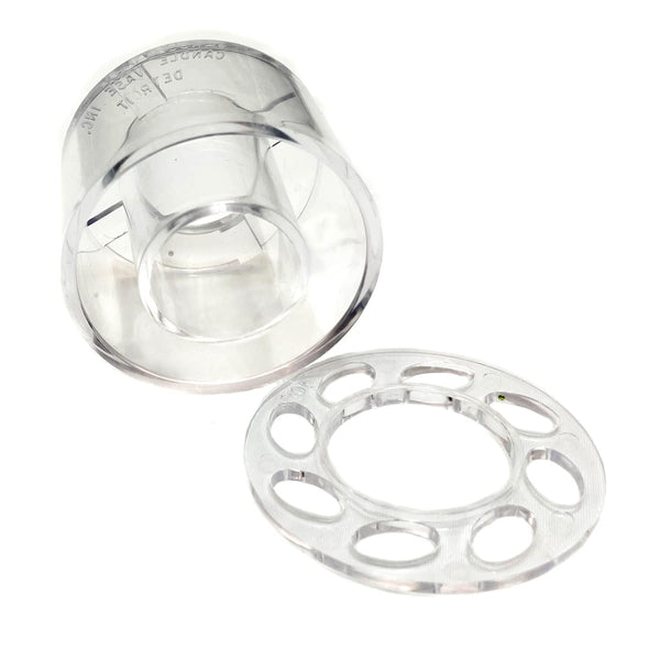 Candle Ring Vases for Taper Candles with Flower Frog Holes