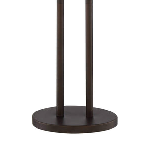 Twin Pole Floor Lamp 62" – Oil Rubbed Bronze with Oval Shade
