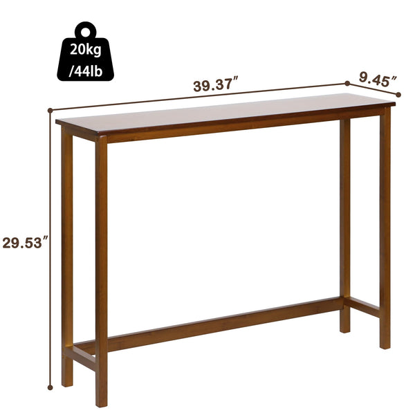 Bamboo Narrow Console Table 39.37"