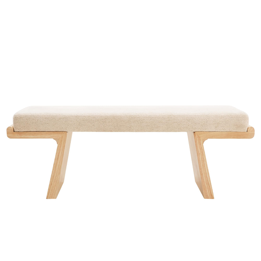 47.2" Upholstered Bedroom Bench with Wood Frame