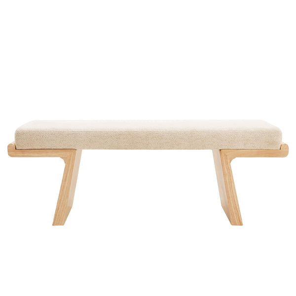47.2" Upholstered Bedroom Bench with Wood Frame