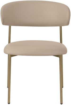 Vegan Leather Dining Chair Set of 2