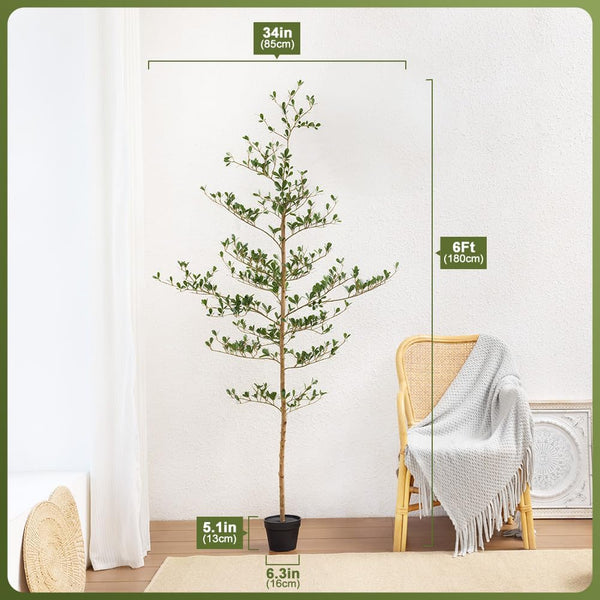 Artificial Olive Tree with Real Wood Trunk