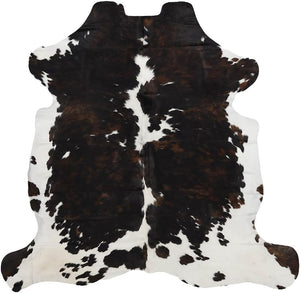 Tricolor Brazilian Cowhide Rug – XLarge Genuine Leather Area Rug