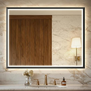 LED Bathroom Mirror with Anti-Fog & Dimmable Lights