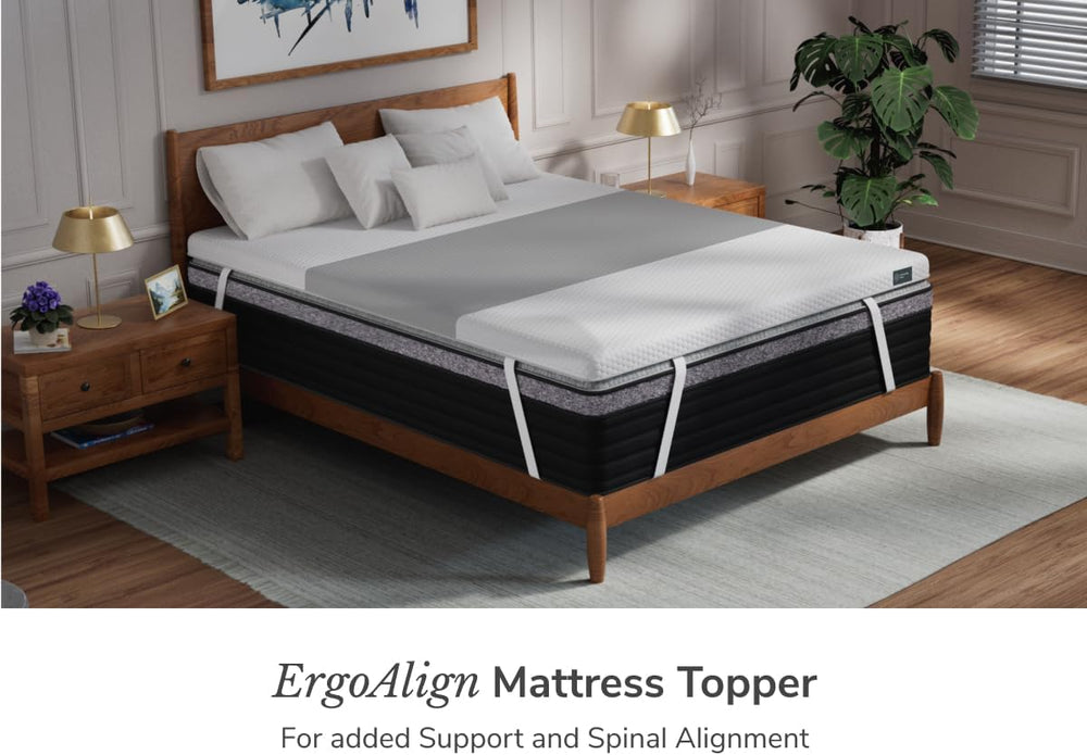 Ergonomic Mattress Topper with Cooling Cover