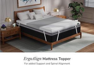 Ergonomic Mattress Topper with Cooling Cover