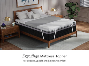 Ergonomic Mattress Topper with Cooling Cover