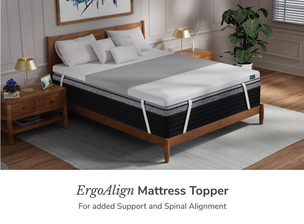 Ergonomic Mattress Topper with Cooling Cover