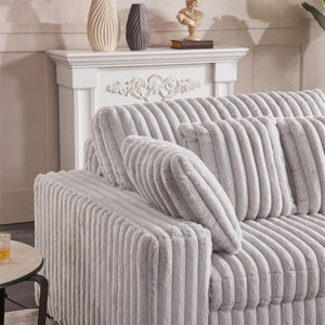 Convertible Sectional Sofa with Power Recliner & USB Charging
